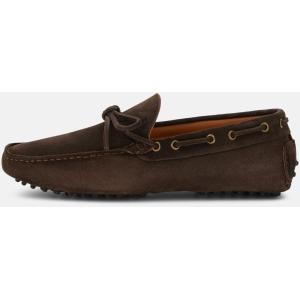 Boggi, Mocassini Wind In Pelle Scamosciata, Uomo, Marrone scuro, Taglia: 12-46