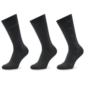 33-Set di 3 paia di calzini lunghi da uomo 701219834 Grigio