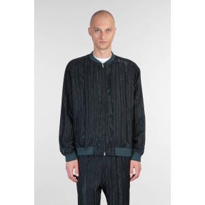 Giacca Bomber  in Rayon Verde