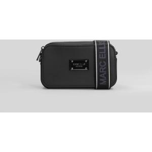 Borsa a spalla Flat Marc in ecopelle Nera