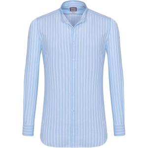 Camicia trendy a righe collo coreana