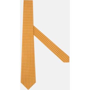 Boggi, Cravatta Motivo Geometrico In Seta, Uomo, Arancione