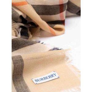 Sciarpa Quadri Giganti Burberry Nude e Neutro Taglia onesize Burberry Taglia onesize