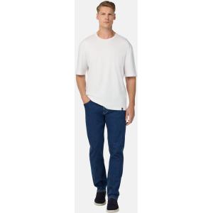 Boggi, T-shirt Girocollo In Interlock Di Cotone Pima, Uomo, Bianco, Taglia: L