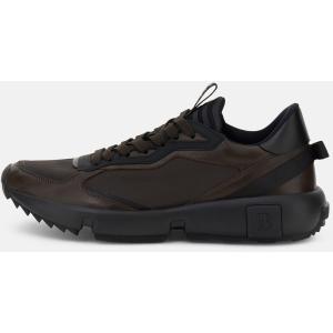 Boggi, Sneakers Trail In Pelle E Cordura Tecnico, Uomo, Marrone scuro, Taglia: 44-10