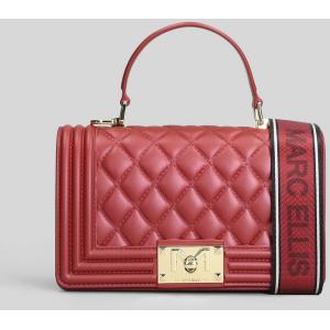 Borsa a spalla Flat Square M in Gomma Rossa