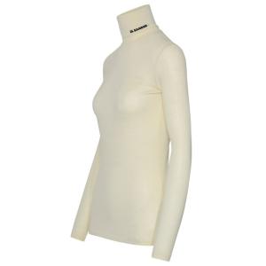 T-shirt In Misto Lana Bianca Jil Sander Bianco Taglia S Jil Sander  Taglia S