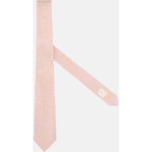 Boggi, Cravatta Cerimonia Micro Fantasia In Seta, Uomo, Rosa