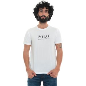 Ralph Lauren T-shirt girocollo mezza manica Bianco Cotone Uomo