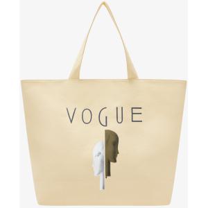 Borsa VOGUE Icons vaniglia con stampa della copertina sul fronte