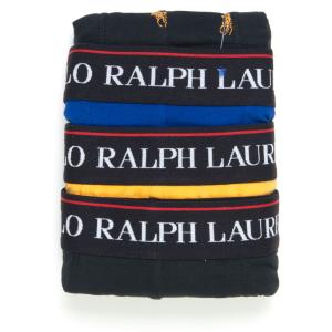 Ralph Lauren Set 3 Boxer Giallo-nero Cotone Uomo
