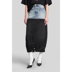 Gonna  in Cotone Blu