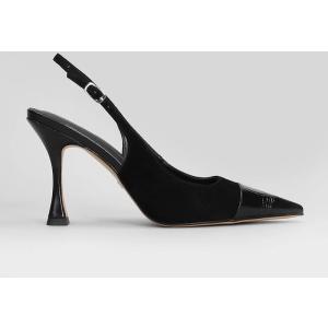 Decollete  in Camoscio Nero