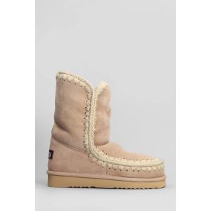 tronchetti tacco basso Eskimo 24 in Camoscio Cammello