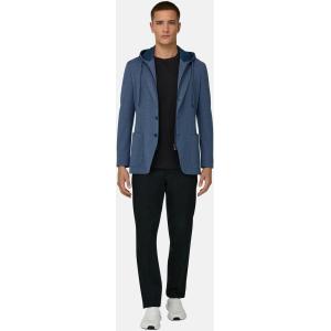 Boggi, Giacca Felpa Madison In Misto Cotone Elasticizzato, Uomo, Air-blu, Taglia: 60