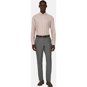 Boggi, Camicia A Righe In Cotone Slim Fit, Uomo, Nocciola, Taglia: 39