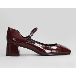 Decollete  in Vernice Bordeaux