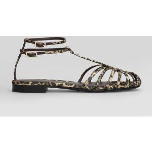 Sandali flats Elena 005 in Raso Animalier