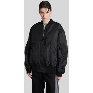 Giacca Bomber in Nylon Nero