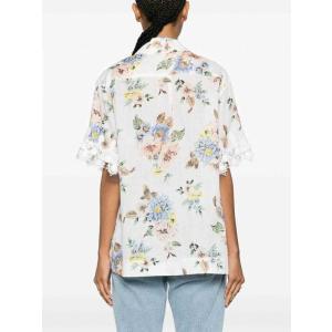 Camicia Oversize Con Bordi In Pizzo Zimmermann Fantasia e Rigato Taglia 1 Zimmermann Taglia 1