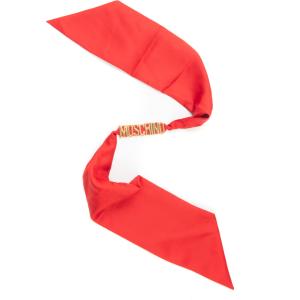 Moschino Sciarpa Rosso Seta Donna