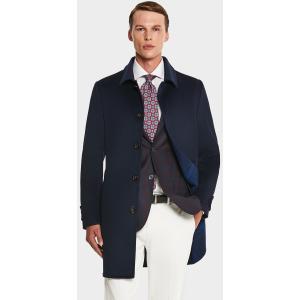 Cappotto in misto lana spigato