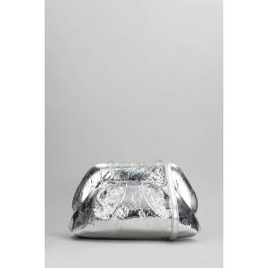 Pochette Tia Pineapple Fabric in ecopelle Argento