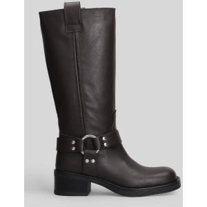 Stivali tacco basso Blackpool in Pelle Testa di Moro