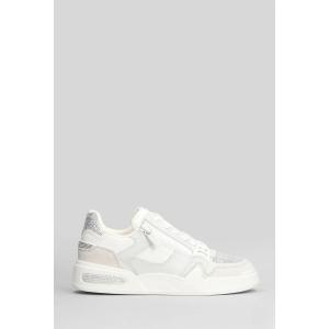 Sneakers Gz-ghost in pelle e camoscio Bianco