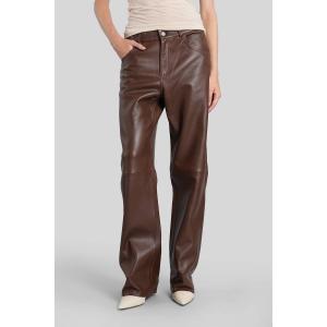 Pantalone Bonnie in Pelle Marrone
