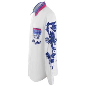 Camicia Versace Jeans Couture Fantasia e Rigato Taglia 44 Versace Jeans Couture  Taglia 44