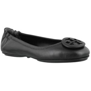 Ballerine Minnie Ripiegabili In Nappa Tory Burch Nero Taglia 8 Tory Burch Taglia 8