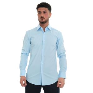 BOSS Camicia classica da uomo H-HANK-KENT Azzurro Cotone Uomo