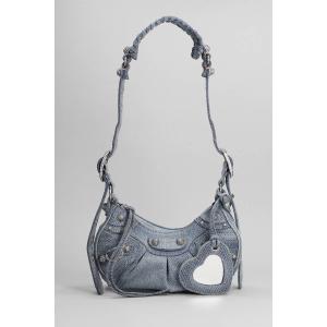 Borsa a spalla Le cagole xs in Cotone Blu
