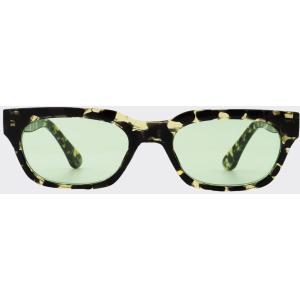 A.Kjærbede Occhiale da Sole Bror Nero / Giallo Tortoise