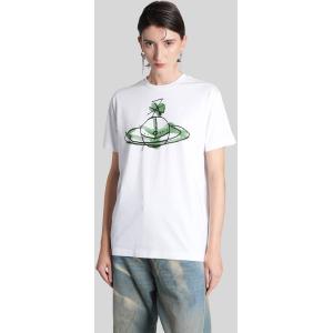 T-Shirt Drawn orb in Cotone Bianco