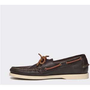 Sebago Scarpa Da Barca Portland Martellato Dark Brown