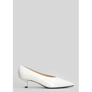 Decollete  in Pelle Bianca