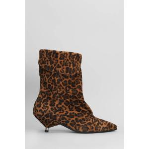 tronchetti tacco basso Miriam in Camoscio Animalier