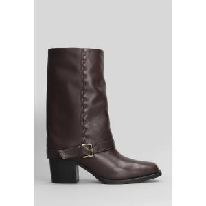 tronchetti tacco alto  in Pelle Testa di Moro