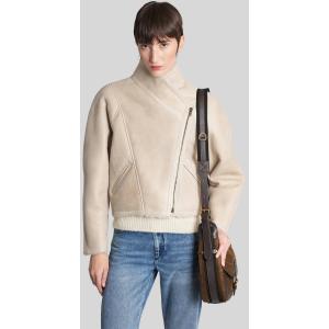 Montone Blondine in Pelle Beige