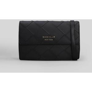 Borsa a spalla Bloom Bag in ecopelle Nera