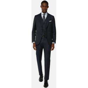 Boggi, Giacca Navy Blue In Lana Super 130, Uomo, Navy, Taglia: 44