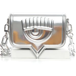 Chiara Ferragni Borsa piccola  EYELIKE SMALL Argento Poliestere Donna