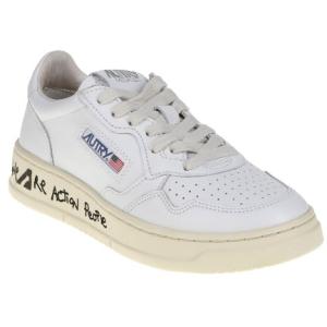 Sneakers In Pelle Con Punta Forata E Scritta Autry Bianco Taglia 36 Autry  Taglia 36