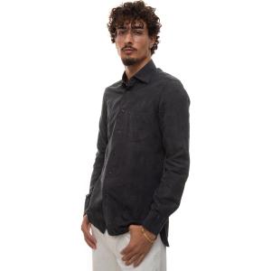 Kiton Camicia casual Grigio Cotone Uomo
