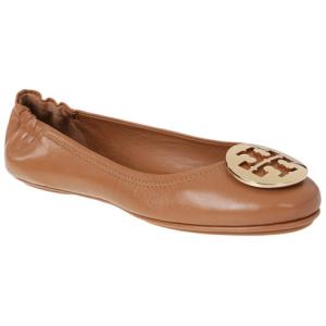 Ballerine Minnie In Pelle Color Cuoio Tory Burch Marrone Taglia 5.5 Tory Burch Taglia 5.5