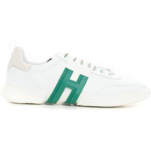 Hogan Sneakers 3R Bianco-verde Pelle Uomo