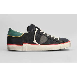 Sneakers Prsx Low in pelle e camoscio Nero