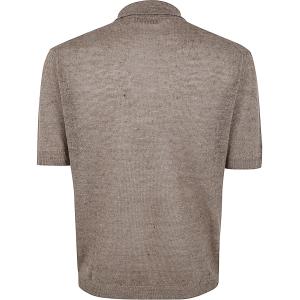 Short Sleeves Four Buttons Polo Filippo De Laurentiis Marrone Taglia 52